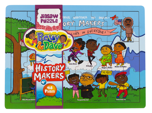 [History Makers Puzzle Block Set] - Bevy & Dave